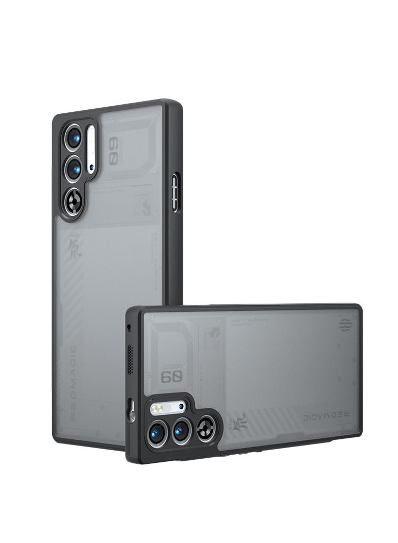 عام مناسب لغطاء الحماية لهاتف Red Magic 9 Pro، بتصميم مات و ناعم الملمس، يتميز Red Magic 9 Pro+ بتقنية الوسائد الهوائية المانعة للسقوط وغلاف مضاد للغبار بفتحة غير عادية للحماية. - Image 1