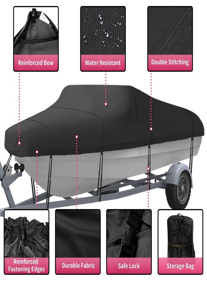 NEXCOVER غطاء قارب قابل للجر من NEXCOVER، الطول: 14-16 قدمًا، عرض العارضة: حتى 90 بوصة، غطاء مقاوم للماء شديد التحمل، يناسب القوارب ذات الهيكل على شكل حرف V، والقوارب ثلاثية الهيكل، والقوارب السريعة، والقوارب الاحترافية، وقوارب صيد الأسماك، حقيبة تخزين وأحزمة شد متضمنة. - Image 2