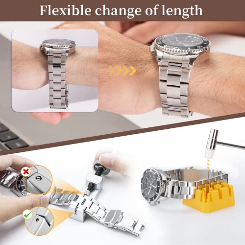 Eventronic Watch Repair Kit, Watch Link Removal Tool, Watch Battery Replacement Tool, Watch Back Case Opener, Spring Bar Tool Set with Brown Bag, Suitable for Battery Replacement and Strap disassemble - Image 4