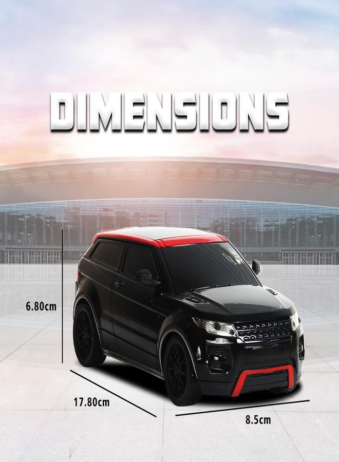 Wembley Remote Control Car Rechargeable Rc Car Toys for Kids 1:24 High Speed Racing Remote Car for Kids - Black Red - Image 3