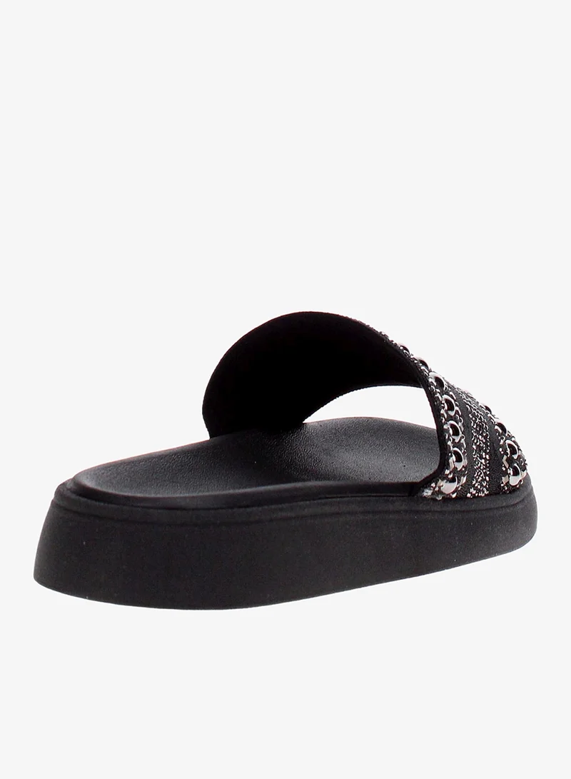 Moleca Black Flat Sandals for Women – Stylish & Comfortable Everyday Wear for Women | Best Price UAE