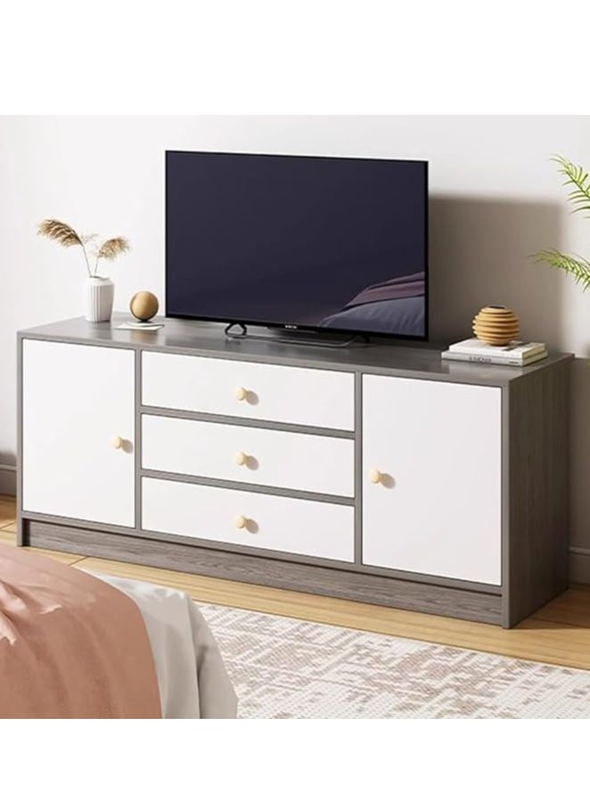 Generic 65 Inch TV Cabinet TV Cabinet TV Table with Cabinets and Drawers Wooden TV Entertainment Stand Desk TV Television Desk for Living Room, Bedroom（140*29*54CM）  - Image 2