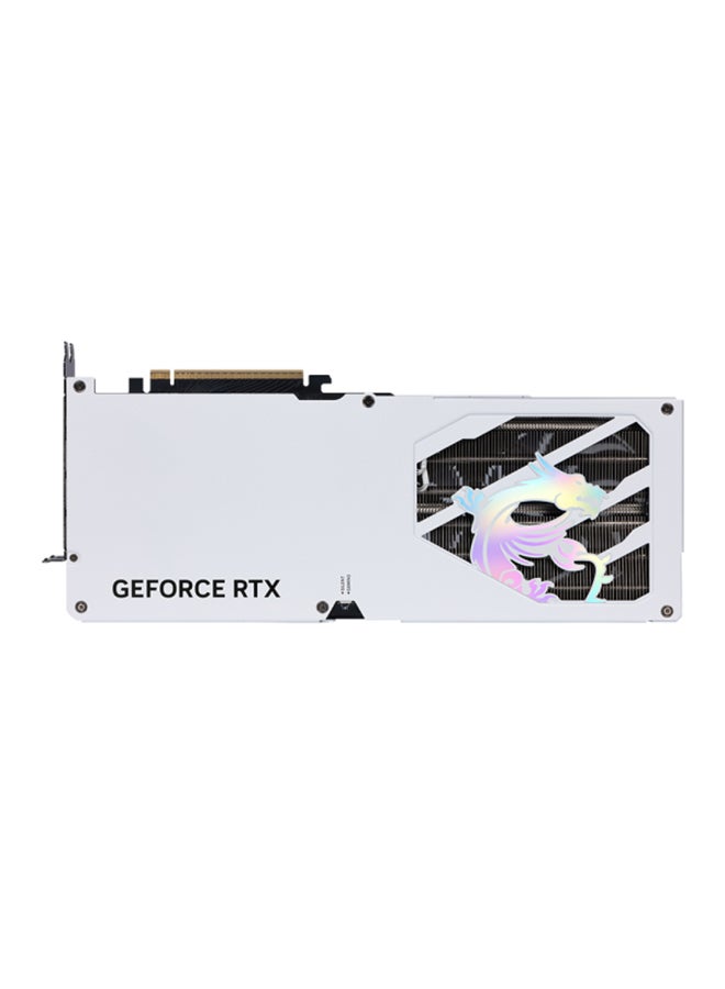 MSI GeForce RTX 5080 16GB GAMING TRIO OC WHITE Graphics Card - NVIDIA GeForce RTX 5080, 2715 MHz Boost, 10752 CUDA Cores, 16GB GDDR7, 256-bit Memory, PCIe Gen 5, DisplayPort 2.1 x 3, HDMI 2.1, HDCP Support, 360W Power Consumption, 850W PSU Recommended, 7680x4320 Digital Resolution, G-SYNC, DirectX 12 Ultimate, 4.6 OpenGL, 4 Max Displays | 912-V531-048 Silver - Image 5