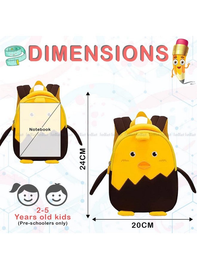 FunBlast Cute Small Size Tiger Print Fancy Bag for Kids - Small Size Picnic Bag for Baby,Boys,Girls/Lightweight Travel Mini Backpack for Kids - Multi Color (ONLY FOR 2-5 YEAR OLD) - Image 2