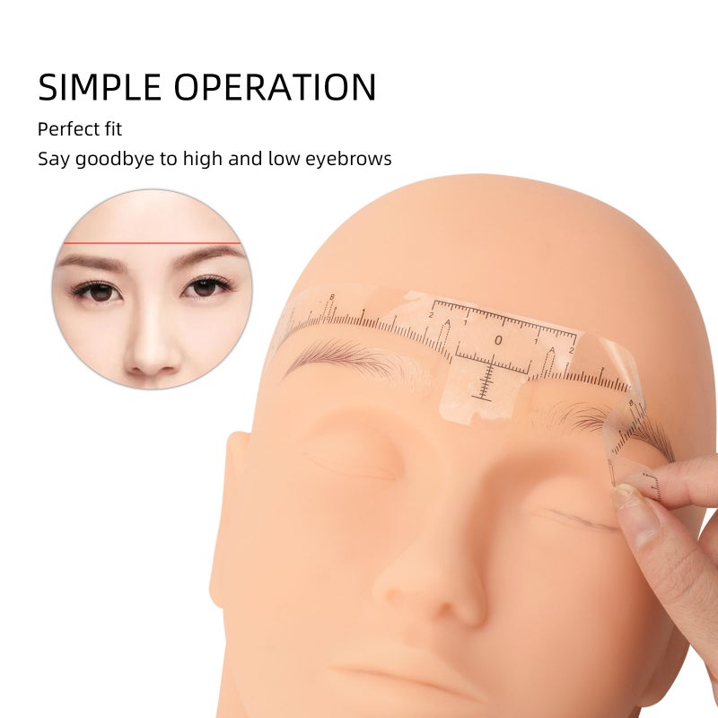 10PCS Eyebrow Ruler Sticker Disposable Eyebrow Stencil Microblading Ruler Eyebrow Shape Kit for Microblading Supplies - Image 5
