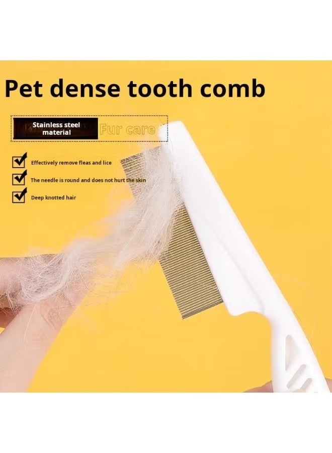 5 Piece Pet Grooming Tool Set with Massage Comb, Nail Clipper, Bushy Tooth Comb, Grooming Comb and Grooming Glove for Bathing, Grooming, Shedding - Image 4