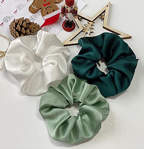 Viyanshi Silk Satin Hair Ties Scrunchies Elastic Hair Band for Women s23 Multicolor - Image 5