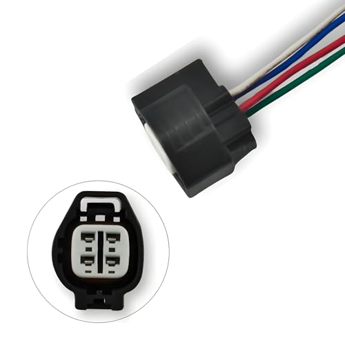 AUTO Occasion Oxygen Sensor Connector O2 Sensors Wiring Harnesses Plug Kit 4-Way with 7.7'' Compatible with Prizm ES GS LX NX 4Runner Camry Pickup RAV4 Sequoia Tacoma T100 Tercel 90980-11028 - Image 1
