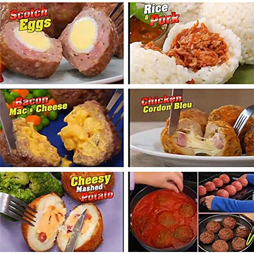 OUKEYI Meat balls Fish Balls Kitchen Homemade Stuffed Meatballs Maker Home Cooking Tools for Fruits, Meatball, Cake, Ice Cream,Melon, - Image 2