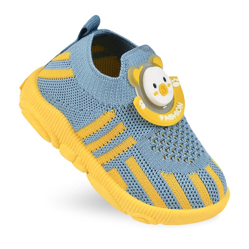 KATS SHOES Store أحذية كاتس الموسيقية الممتصة للصدمات بصوت تشو-تشو للأطفال، للأولاد والبنات من 9 أشهر إلى 12 شهرًا مصنوعة من مواد غير سامة ونعل بولي فينيل كلوريد ناعم | أحذية رياضية موسيقية - Image 5