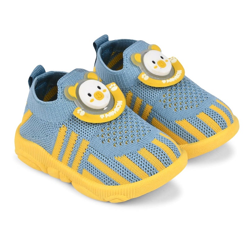 KATS SHOES Store أحذية كاتس الموسيقية الممتصة للصدمات بصوت تشو-تشو للأطفال، للأولاد والبنات من 9 أشهر إلى 12 شهرًا مصنوعة من مواد غير سامة ونعل بولي فينيل كلوريد ناعم | أحذية رياضية موسيقية - Image 1