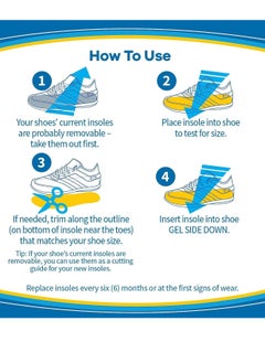 Dr. Scholl's Dr. Scholl's Energizing Comfort Everyday Insoles with Massaging Gel®, On Feet All-Day, Shock Absorbing, Arch Support,Trim Inserts to Fit Shoes, Men's Size 8-14, 1 Pair  - Image 5