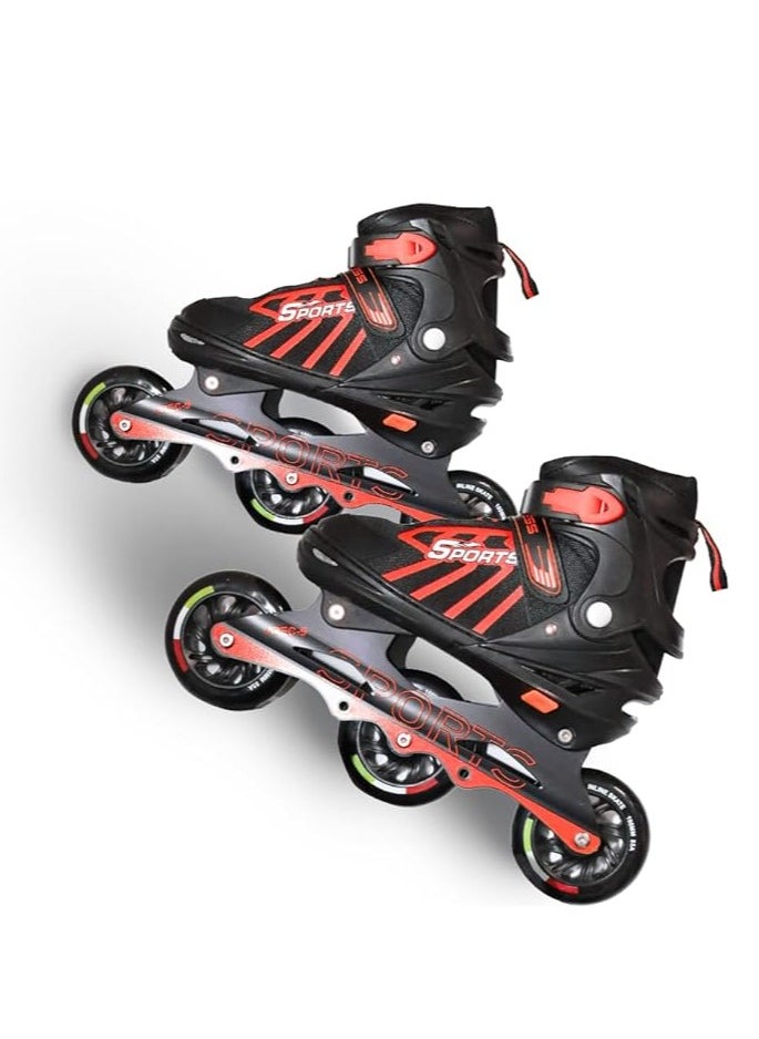 ENDLESS  EL1031 Inline Adjustable Skates Medium Size 34 EUR (UK 1.5) - 38 EUR (UK 5) for 6 to 12 Years | Aluminium Chassis and 100 mm PU Three Wheels | With ABEC 9 Bearings | Indoor and Outdoor  - Image 2