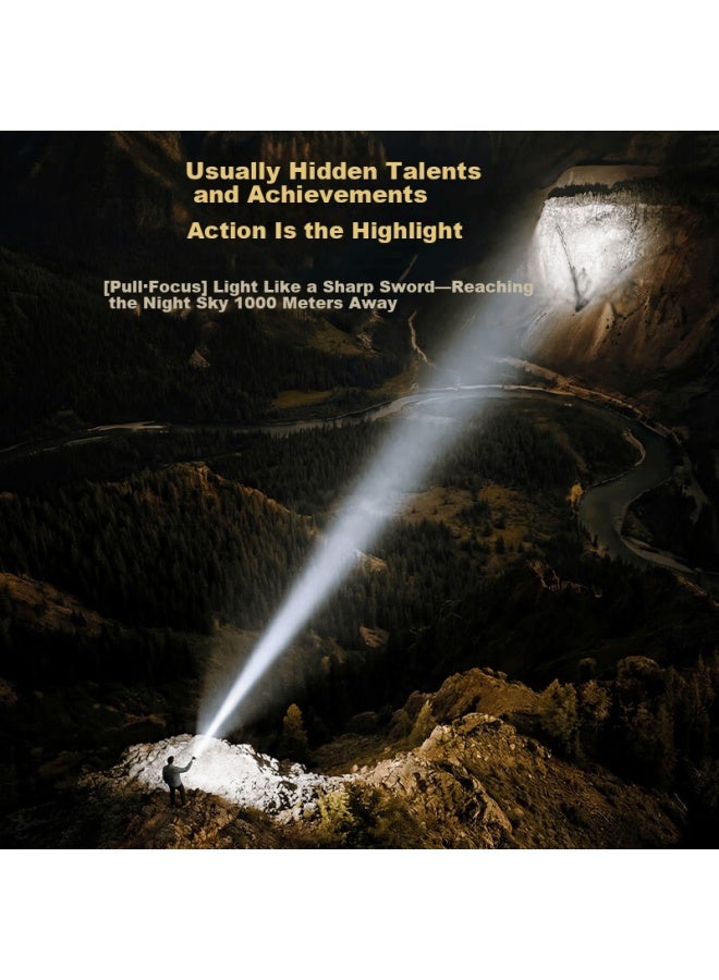 SkyFire Tianhuo Tianma Flashlight High Brightness Ultra-long Battery Life 200000 Penetrating Beam Outdoor Long-range Home Emergency Use - Image 1