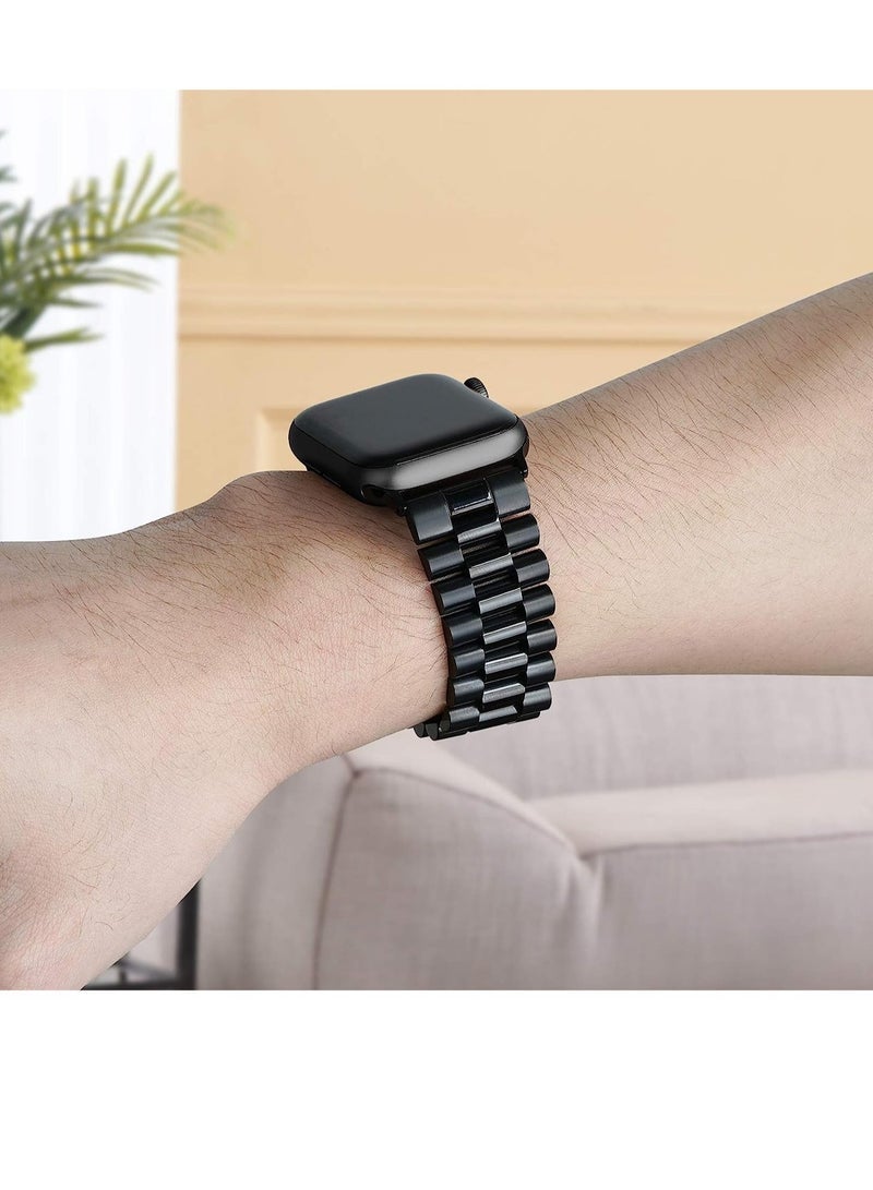 Gravity Compatible with Apple Watch Band Series 5 44mm 42mm, Stainless Steel Watch Band with Butterfly Folding Clasp for iWatch Band Series 5/4/3/2/1 - Image 5