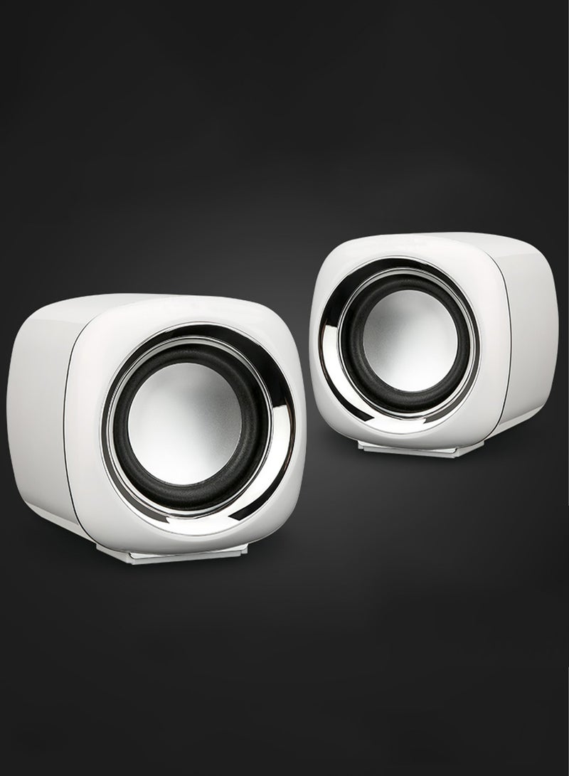 BONKS Computer Speakers 6W USB Powered Monitor Speakers for Desktop PC Laptop Gaming Home Office Use - Image 1