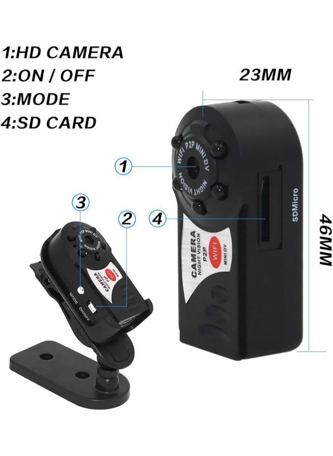 ماركة غير محددة كاميرا HD Mini WIFI كاميرا DV DVR IP لاسلكية كاميرا فيديو صغيرة مسجلة بالأشعة تحت الحمراء رؤية ليلية ونهارية  - Image 2