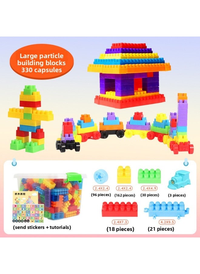 Children's Particle Building Block Toys Kindergarten Assembly And Insertion Large Building Blocks Baby Early Education Boys And Girls Toy Supply