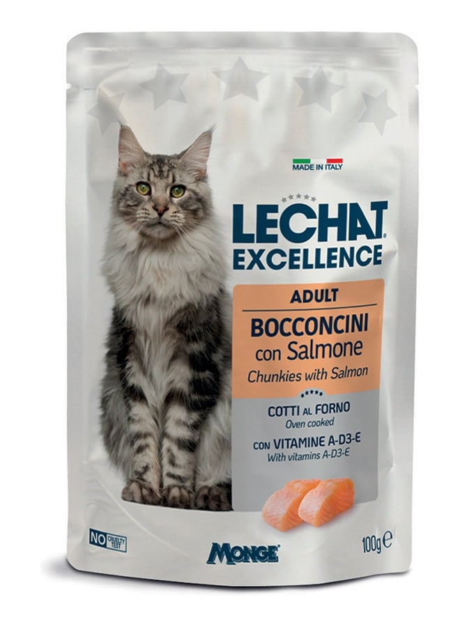 Monge LeChat Excellence Adult Chunkies with Salmon 24*100g
