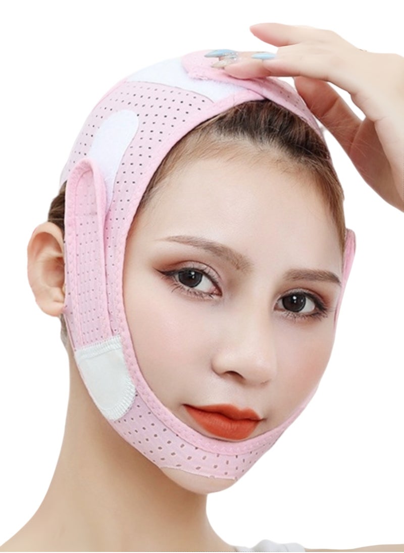Generic - Sleeping Mask V Line Face Mask Slimming Strap Reusable Double Chin Reducer Facial Lifting Band with Chin Up Mask for Enhanced Contouring and Firming of the Jawline and Neck Area Sleeping Mask - Image 1