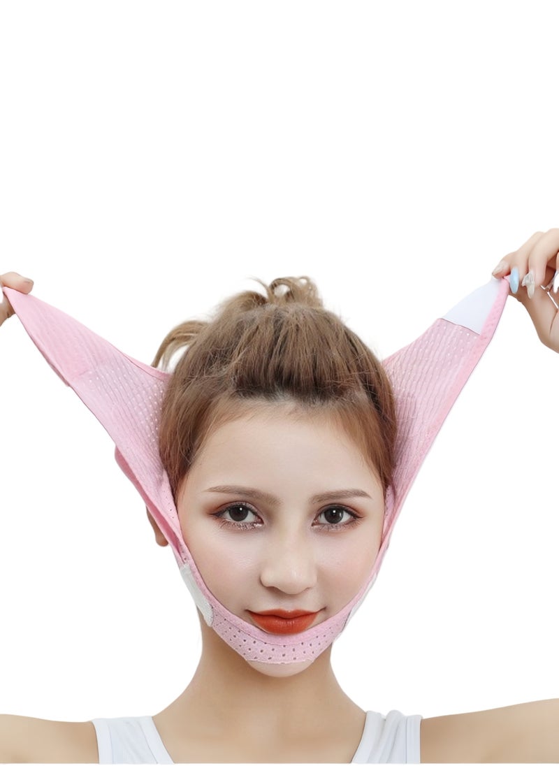 Generic - Sleeping Mask V Line Face Mask Slimming Strap Reusable Double Chin Reducer Facial Lifting Band with Chin Up Mask for Enhanced Contouring and Firming of the Jawline and Neck Area Sleeping Mask - Image 1