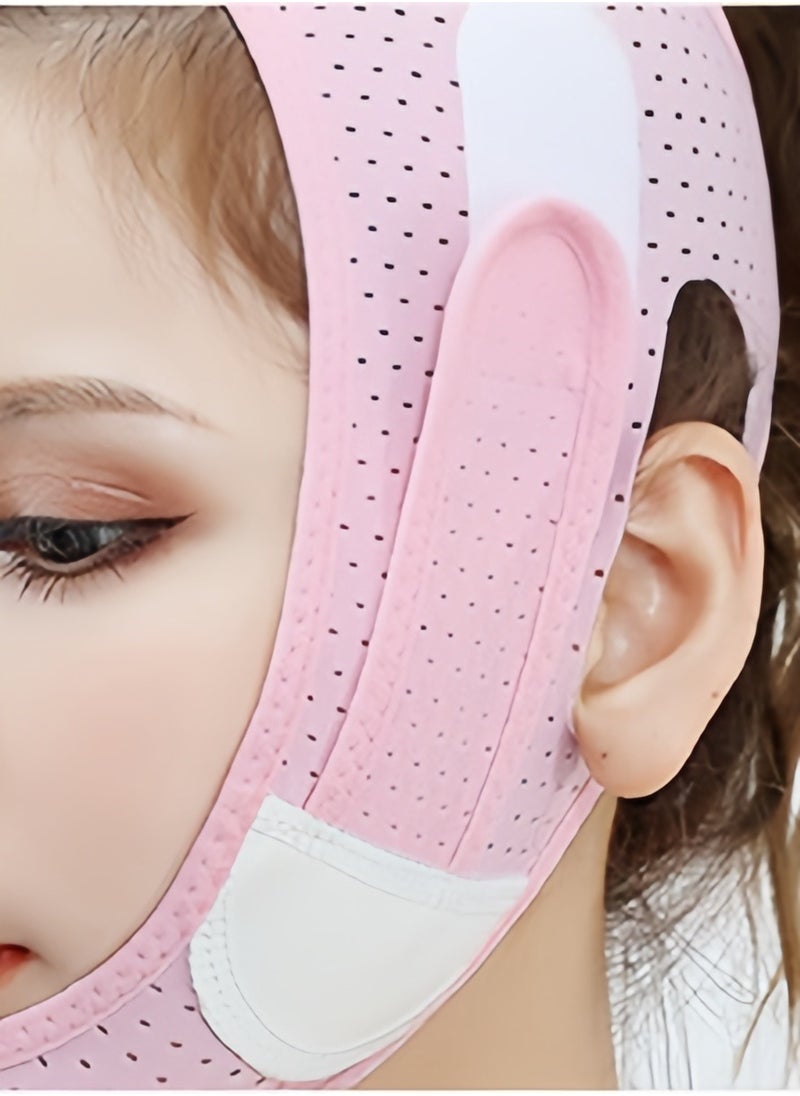 Generic - Sleeping Mask V Line Face Mask Slimming Strap Reusable Double Chin Reducer Facial Lifting Band with Chin Up Mask for Enhanced Contouring and Firming of the Jawline and Neck Area Sleeping Mask - Image 1