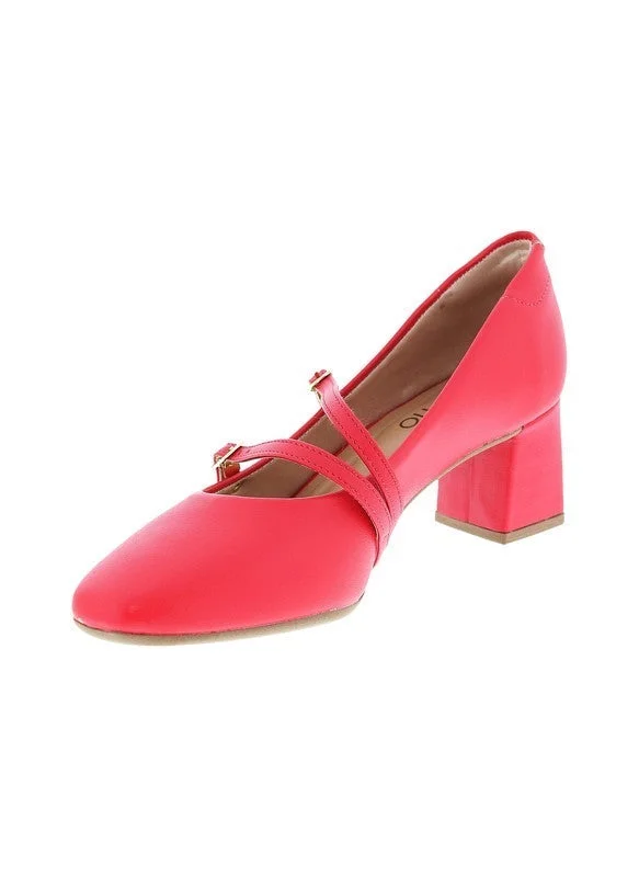 Beira Rio  Beira Rio Ladies Mid Heel Shoes Red | Made In Brazil for Women | Best Price UAE