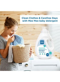 mee mee Mild Anti Bacterial Baby Liquid Laundry Detergent, Food Grade, Hypoallergenic Free, Soft On Hands (Bottle, 1 Litre)  - Image 4