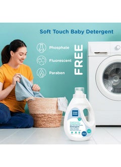 mee mee Mild Anti Bacterial Baby Liquid Laundry Detergent, Food Grade, Hypoallergenic Free, Soft On Hands (Bottle, 1 Litre)  - Image 2