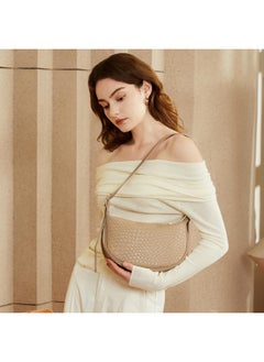 Bostanten Purses For Women Small Crossbody Bags Crescent Shoulder Bag Hobo Handbag With Adjustable Strap, Khaki  - Image 2