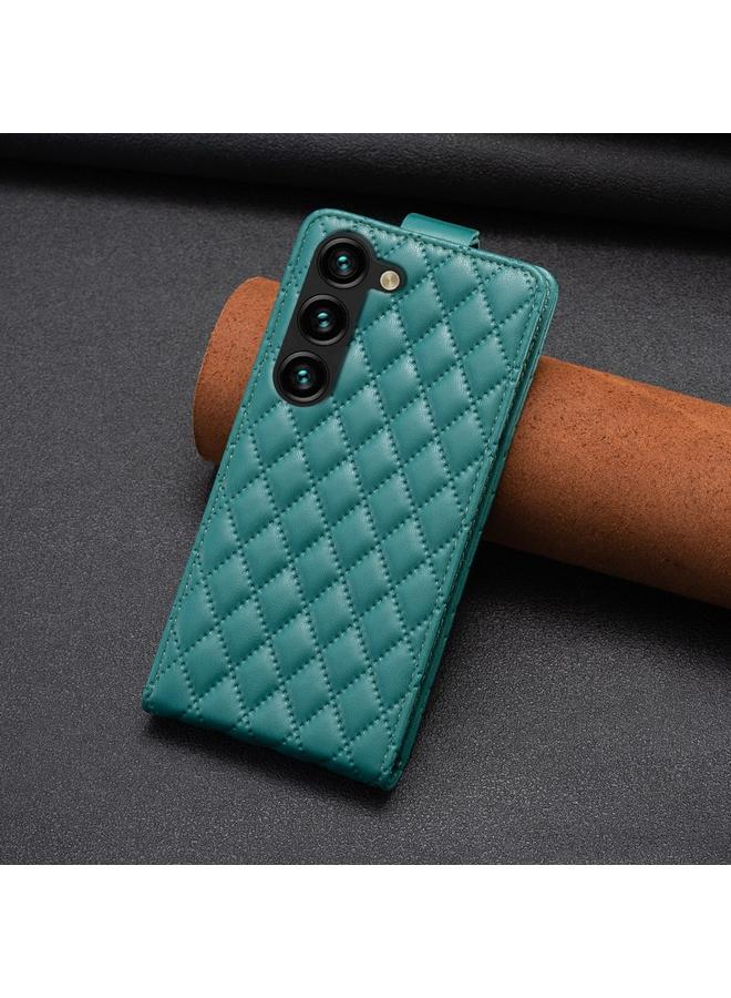اس-توب جراب لهاتف Samsung Galaxy S23+ 5G جراب هاتف جلدي شبكي ماسي قابل للطي عموديًا - Image 3
