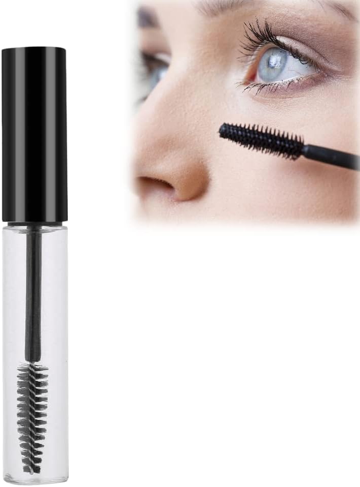 Mascara 10ml Empty Container with Eyelash Wand Reusable Refillable DIY Bottle 4 Black