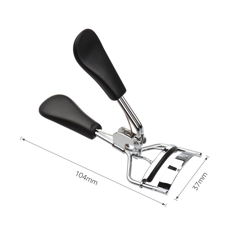 Eyelash Curler: Silver Stainless Steel & ABS Ergonomic Beauty Tool - Sturdy Durable Portable Lash Styling Tool for Beginner and Advanced Eye Makeup Users - Image 3