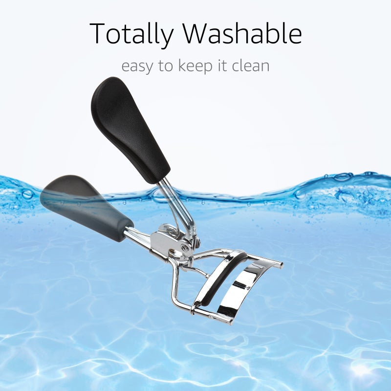 Eyelash Curler: Silver Stainless Steel & ABS Ergonomic Beauty Tool - Sturdy Durable Portable Lash Styling Tool for Beginner and Advanced Eye Makeup Users - Image 4