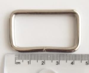 Angel Çanta Aksesuar Angel Bag Accessory Rectangular Ring 4 Cm Silver