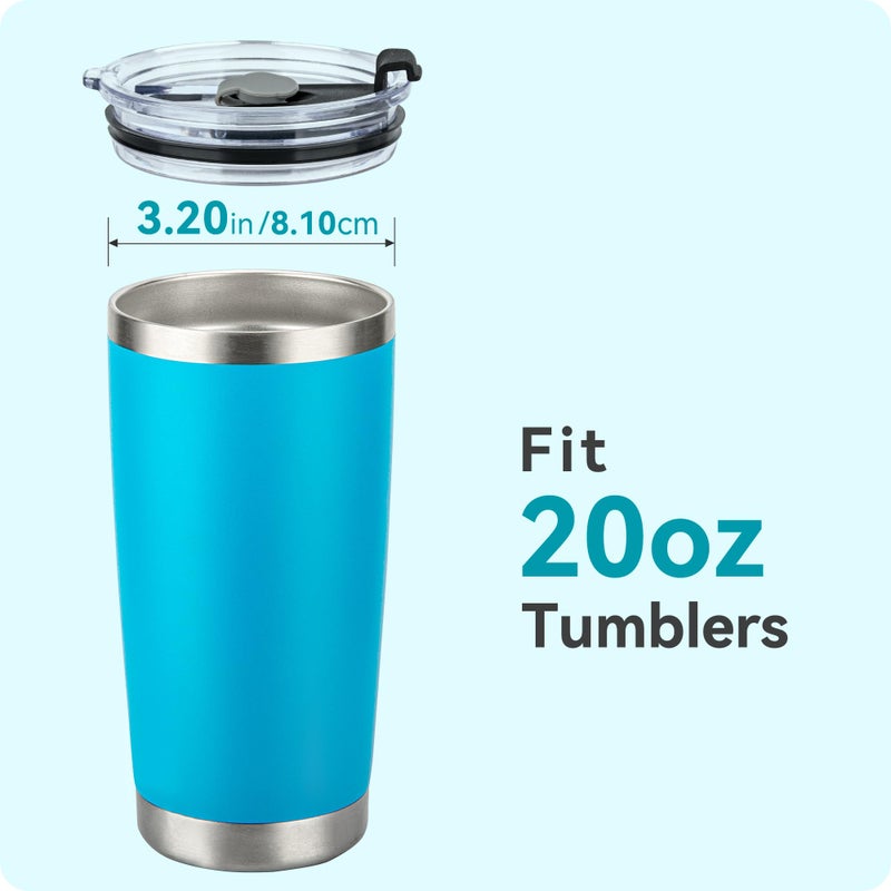 Soledea 20oz Replacement Lids for Yeti Tumblers, 2 Pack Spill Proof Lids Compatible with YETI,SUNWILL,BJPKPK,WETOWETO,CIVAGO,DOMICARE,MEZMUT,ECOMOZZ 20oz Tumbler - Image 4