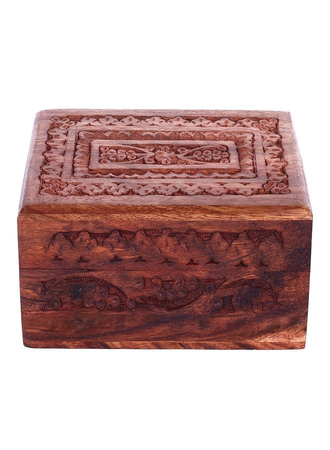 Voila Handmade Wooden Jwellery Box|Jwellery Organiser|Unique Wooden Gift Box|Vintage Wooden Box For Jwellery|Closet Decor - Image 4