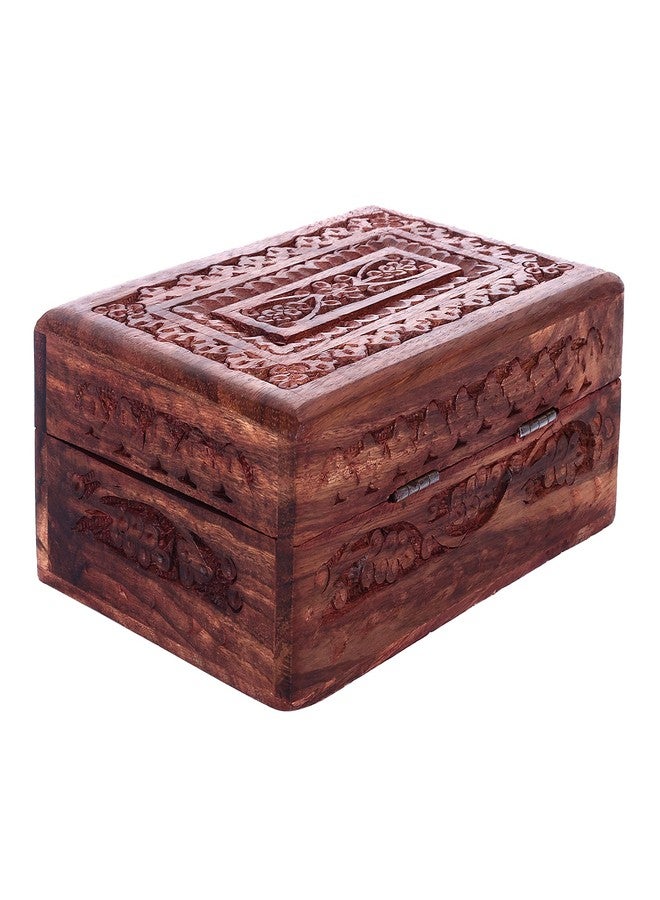 Voila Handmade Wooden Jwellery Box|Jwellery Organiser|Unique Wooden Gift Box|Vintage Wooden Box For Jwellery|Closet Decor - Image 3