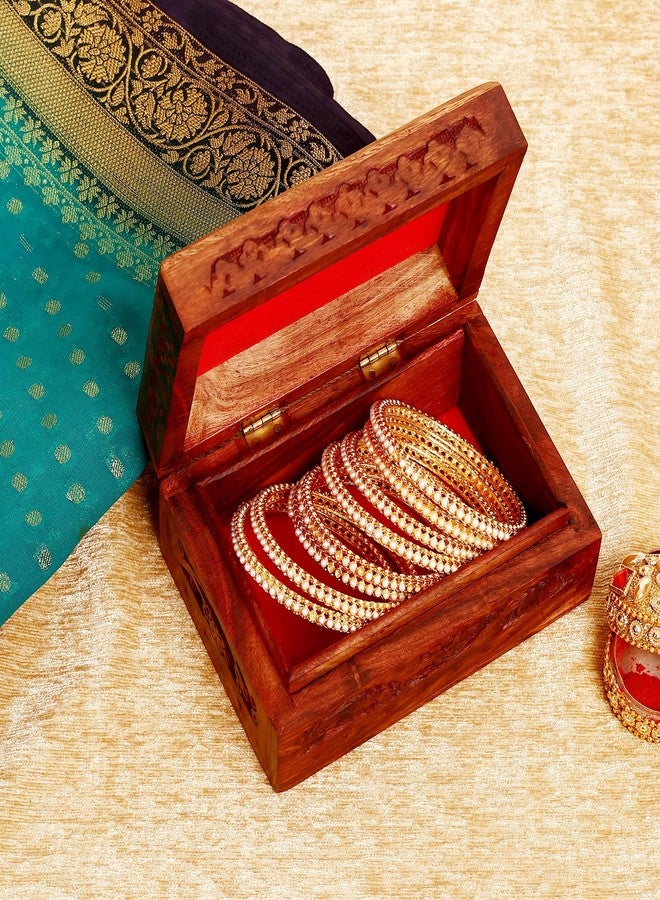 Voila Handmade Wooden Jwellery Box|Jwellery Organiser|Unique Wooden Gift Box|Vintage Wooden Box For Jwellery|Closet Decor - Image 1