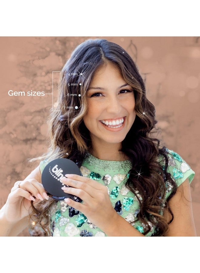Blinger blinger Crystal Refill Pack | 5 Discs - 75 Precision-Cut Glass Crystals | Styling Tool not included | Light Rose 5 mm - Image 4