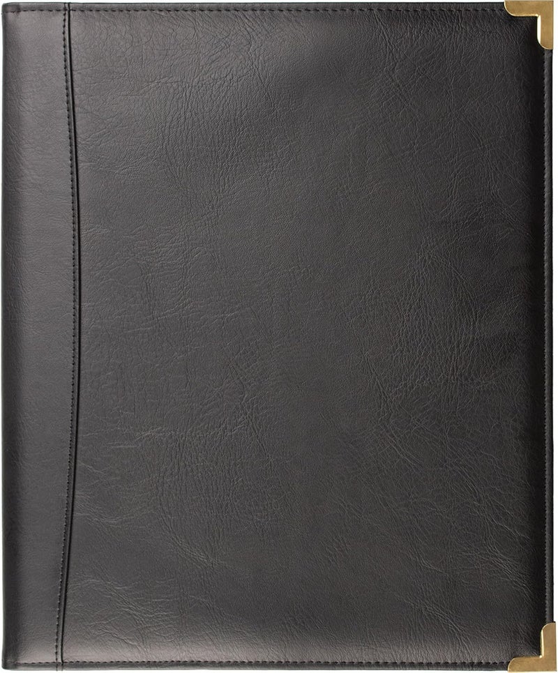 ProTec Leatherette Deluxed Padded Sheet Music Folder with Brass Corners, Model F2BK - Image 1