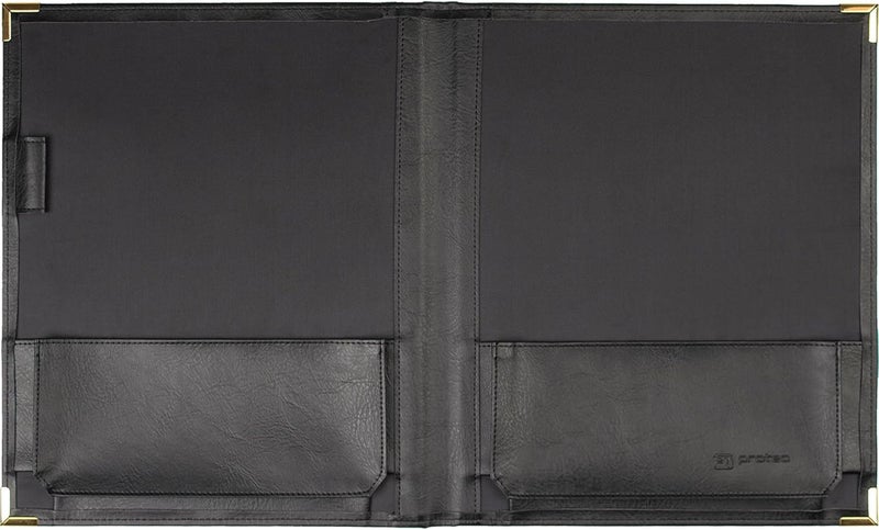 ProTec Leatherette Deluxed Padded Sheet Music Folder with Brass Corners, Model F2BK - Image 3