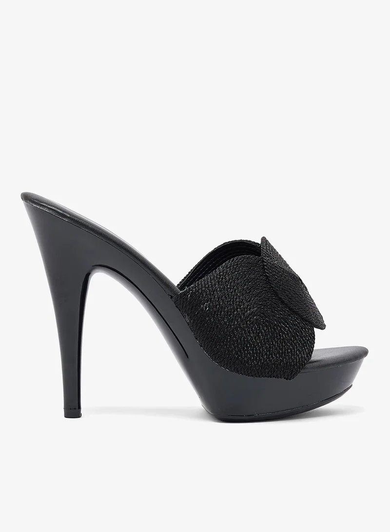 ايلا ليمتد اديشن صنادل بكعب عالٍ معدني منصة