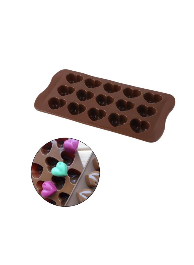 NIBEMINENT Silicone Ice-Cube Tray Chocolate 21.3x10.5x2.3cm - Image 4