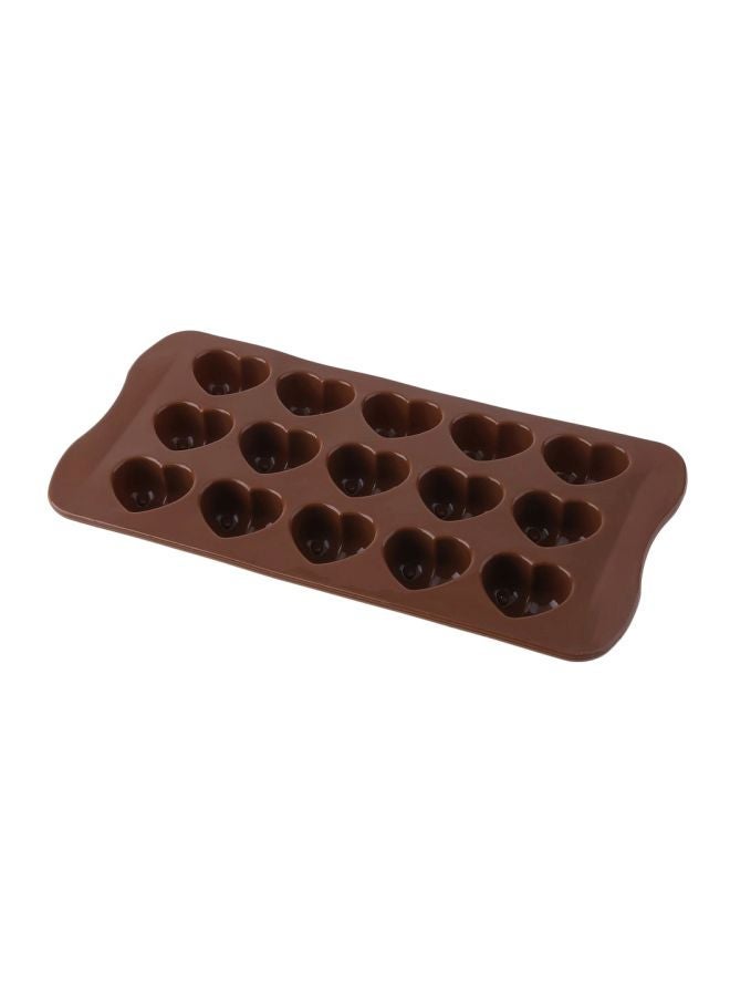 NIBEMINENT Silicone Ice-Cube Tray Chocolate 21.3x10.5x2.3cm - Image 1