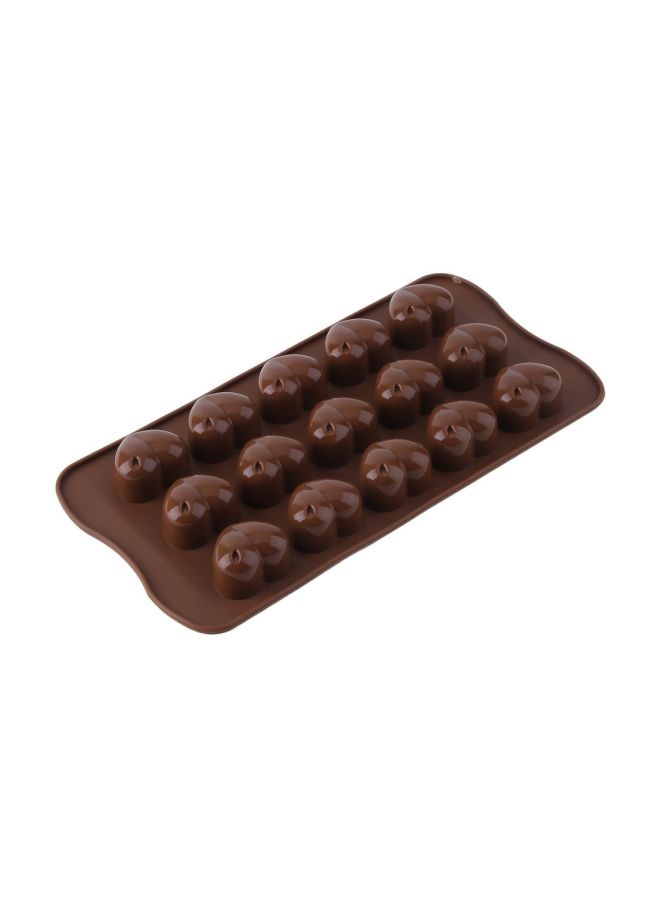 NIBEMINENT Silicone Ice-Cube Tray Chocolate 21.3x10.5x2.3cm - Image 3
