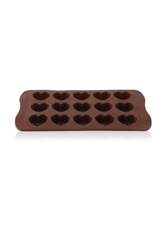 NIBEMINENT Silicone Ice-Cube Tray Chocolate 21.3x10.5x2.3cm - Image 2