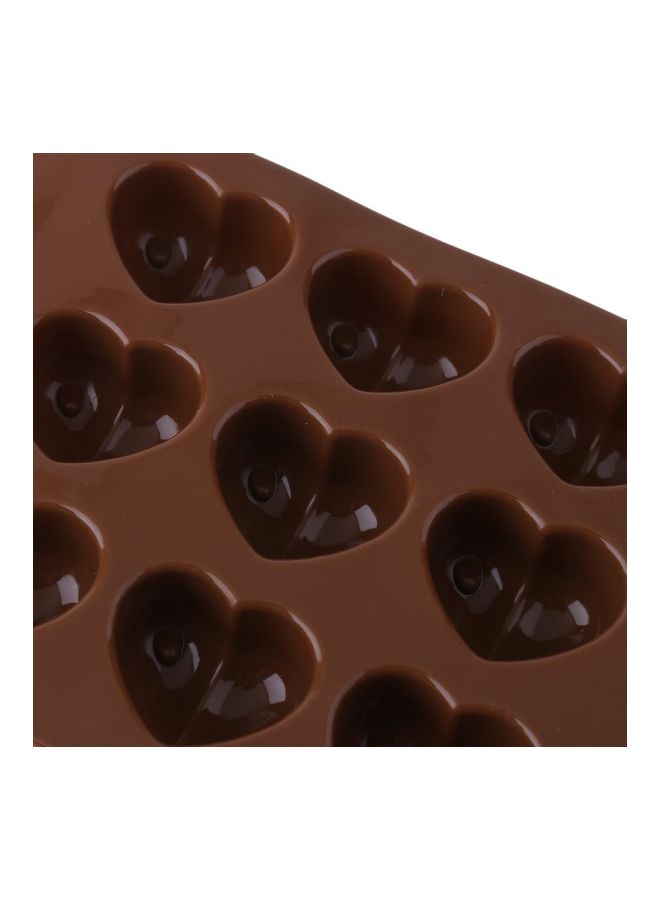 NIBEMINENT Silicone Ice-Cube Tray Chocolate 21.3x10.5x2.3cm - Image 5