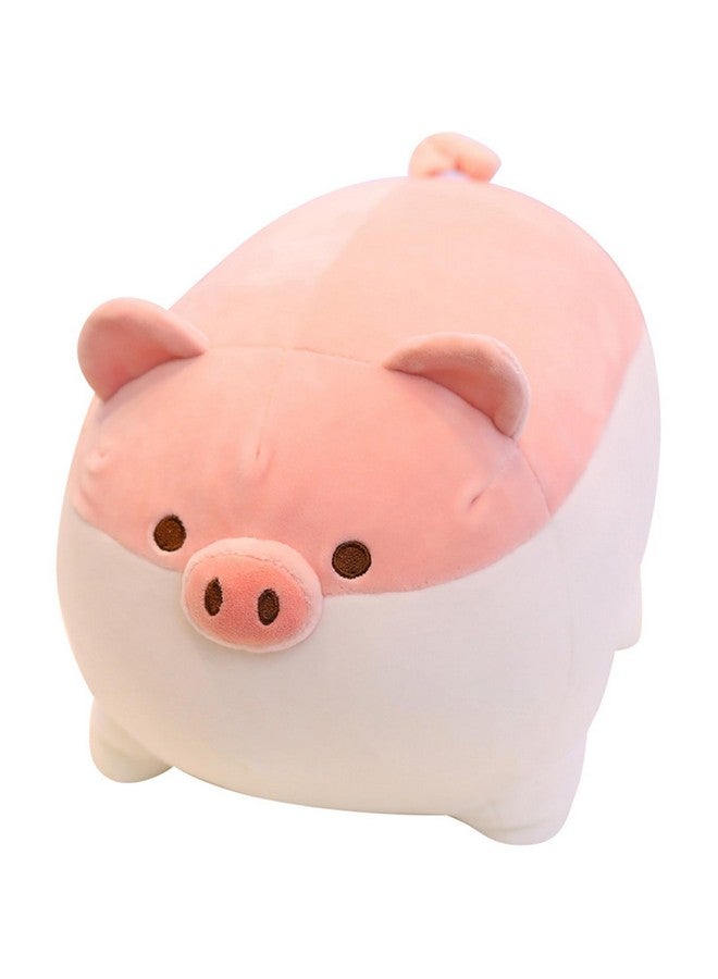 Levenkeness Soft Fat Pig Plush Hugging Pillow,Cute Piggy Stuffed Animal Doll Toy Gifts for Bedding, Kids Birthday, Valentine, Christmas (Pink, 19.7") - Image 1
