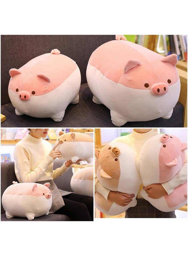 Levenkeness Soft Fat Pig Plush Hugging Pillow,Cute Piggy Stuffed Animal Doll Toy Gifts for Bedding, Kids Birthday, Valentine, Christmas (Pink, 19.7") - Image 5